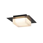 Alteck Lighting AFM0014-3CCT-W-BK Sable noir LED Plafonnier encastré