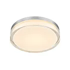 Alteck Lighting AFM0018-3CCT-W-BSS Acier inoxydable brossé LED Plafonnier encastré