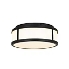 Alteck Lighting AFM0022-3CCT-W-BK Sable noir LED Plafonnier encastré