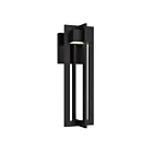 Alteck Lighting AW0002-3CCT-W-BK 13W Sable noir LED Applique murale d'extérieur