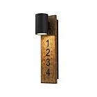 Alteck Lighting AW0010-3CCT-W-BK 12W Sable noir LED Applique murale d'extérieur