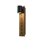 Alteck Lighting AW0011-3CCT-W-BK 12W Sable noir LED Applique murale d'extérieur