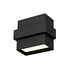 Alteck Lighting AW0027-3CCT-W-BK 12W Sable noir LED Applique murale d'extérieur