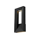 Alteck Lighting AW0033-3CCT-W-BK 30W Sable noir LED Applique murale d'extérieur