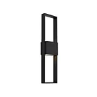 Alteck Lighting AW0057-3CCT-W-BK 18W Sable noir LED Applique murale d'extérieur