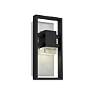 Alteck Lighting AW0105-3CCT-W-BK 10W Sable noir LED Applique murale d'extérieur