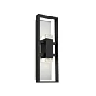 Alteck Lighting AW0107-3CCT-W-BK 20W Sable noir LED Applique murale d'extérieur