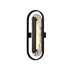 Alteck Lighting AW0125-3CCT-W-BK 12W Sable noir LED Applique murale d'extérieur