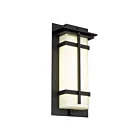Alteck Lighting AW0136-3CCT-W-BK 17W Sable noir LED Applique murale d'extérieur