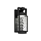 Alteck Lighting AW0140-3CCT-W-BK 12W Sable noir LED Applique murale d'extérieur