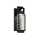 Alteck Lighting AW0141-3CCT-W-BK 15W Sable noir LED Applique murale d'extérieur