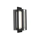 Alteck Lighting AW0143-3CCT-W-BK 12W Sable noir LED Applique murale d'extérieur