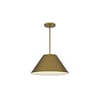 Alteck Lighting AP0078-5CCT-W-PB Jaz 25W Laiton peint LED Suspendu