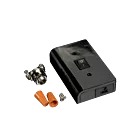 American Lighting ALSLBOX Boîte câblée mince Puck Light en noir