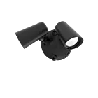 American Lighting FL2S-3CCT-BK 20W Noir Lumière de sécurité avec détecteur de mouvement CCT Sélectionnable