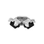 American Lighting TL-2SPL-L-HD Accessoire de lumière de bande 10Mm 2Pin Inlin connecteur à pression robuste couleur unique