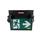 Arani EX-RM2-EM1-2-5W-BK-V1 Noir 2 Enseigne de sortie d'urgence personnage qui court