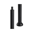 Arani PO-4R-BK-FT 4" Noir Poteau en acier rond