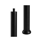 Arani PO-5R-BK-FT 5" Noir Poteau en acier rond