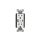 Arani USB1-15A-TR-WH-V2 15A 135V Blanc Réceptacle