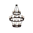 Lustre Artcraft Menlo Park AC10004 40W 24-lumières bronze huilé