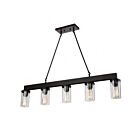 Luminaire pour îlot Artcraft Menlo Park AC10008 60W 5-lumières bronze huilé