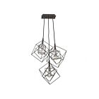 Lustre Artcraft Artistry AC11118PN 100W 3-lumières noir mat et laiton