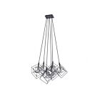 Lustre Artcraft Artistry AC11119PN 100W 6-lumières nickel poli noir mat