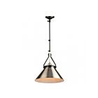 Applique murale ou suspendu Artcraft Brydon AC11242NB 60W 1 lumière noir et nickel brossé