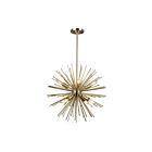Lustre Artcraft Sunburst AC11443 60W 8-lumières laiton satiné