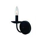 Applique murale Artcraft Wrought Iron AC11671BK 60W 1 lumière noir