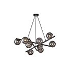 Artcraft AC11979SM Modena 90W 9-Lights Noir mat LED Lustre