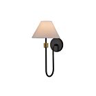 Artcraft AC12031BB Providence 60W Noir/Laiton brossé Applique murale