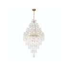 Artcraft AC12104BR Sophia 29-lumières 1160W Laiton et verre transparent Lustre