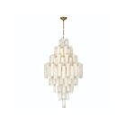 Artcraft AC12104WH Sophia 29-lumières 1160W Laiton et verre blanc nuancé Lustre