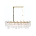 Artcraft AC12105BR Sophia 16-lumières 640W Laiton et verre blanc nuancé Lustre