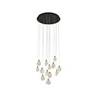 Artcraft AC12153BB Snow flake 65W Laiton satiné Lustre