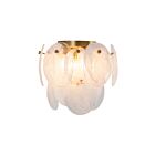 Artcraft AC12216BR Lily 180W Laiton brossé Plafonnier semi encastré