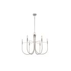 Artcraft AC12226BN Foundry 6-lumières 360W Nickel brossé Lustre