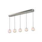 Artcraft AC12245SN Moonlight 5-lumières 200W Nickel satiné Suspendu