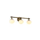 Artcraft AC12253LB Velora 3-lumières 13.5W Laiton héritage LED Lampe de salle de bain