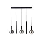 Artcraft AC5006BK Modella 5-lumières 25W Noir LED Lustre