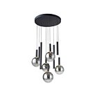 Artcraft AC5009BK Modella 9-lumières 45W Noir LED Suspendu