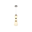 Artcraft AC5072SN Strata 1-lumière 15W Nickel satiné LED Suspendu
