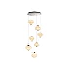 Artcraft AC5087GR Solara 7-lumières 210W Graphite plaqué LED Suspendu