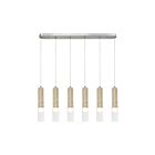 Artcraft AC5106BN Zara 6-lumières 132W Nickel satiné LED Suspendu