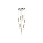 Artcraft AC5107BN Zara 7-lumières 168W Nickel satiné LED Suspendu