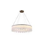Artcraft AC6121LB Roselle 1-lumière 61W Noir et laiton brossé LED Suspendu