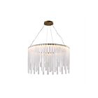 Artcraft AC6124LB Roselle 1-lumière 65W Laiton brossé LED Lustre