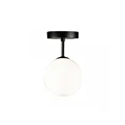 Plafonnier Artcraft Comet AC6651BK 1-lumière noir semi-mat